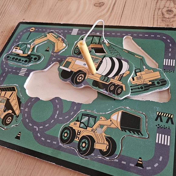 Melissa And Doug/Carter's Lot of Wooden Vehicle Puzzles - Picture 10 of 11